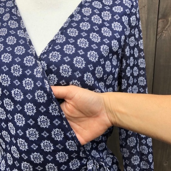 Band Of  Gypsies Blue Romper Sz M - Picture 4 of 11